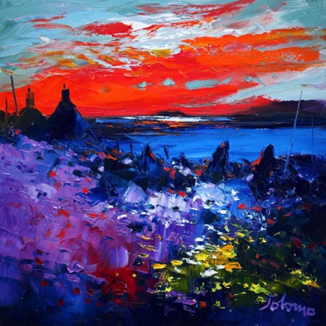 Ruined Quarry Isle of Erraid 
looking to Iona 20x20
SOLD